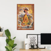 Hawaii - United Reisposter Poster (Thuiskantoor)
