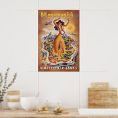 Hawaii - United Reisposter Poster (Keuken)