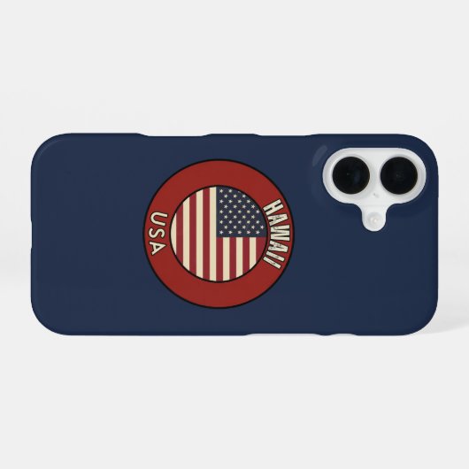 Hawaii United States of America iPhone 16 Hoesje (Achterkant horizontaal)