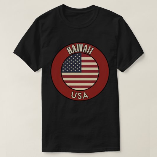 Hawaii United States of America T-shirt (Design voorkant)