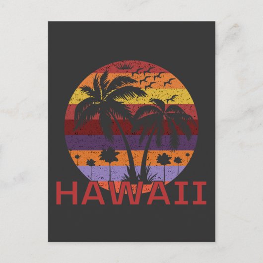 Hawaii US  Palm Trevel Briefkaart (Voorkant)