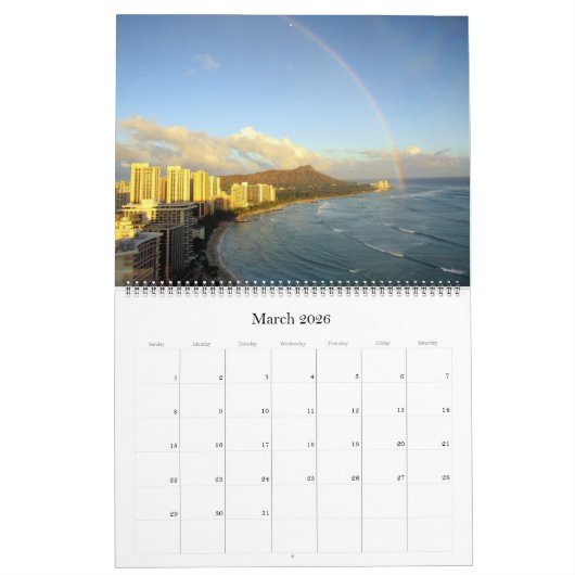 Hawaii USA 2025 groot Kalender (Mar 2026)