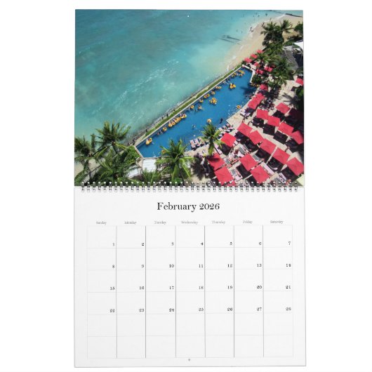 Hawaii USA 2025 groot Kalender (Feb 2026)
