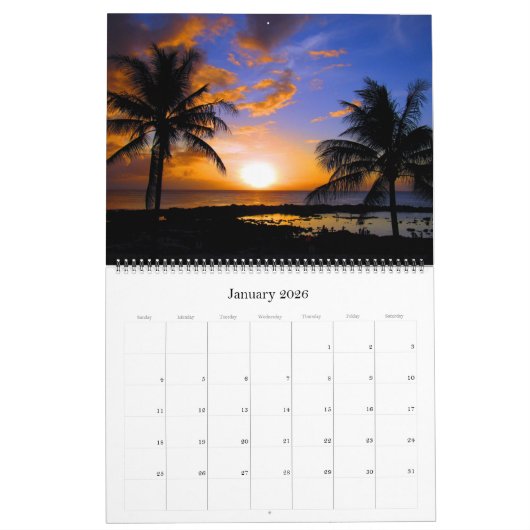 Hawaii USA 2025 groot Kalender (Jan 2026)