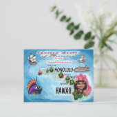 Hawaii USA Kaart (Staand voorkant)