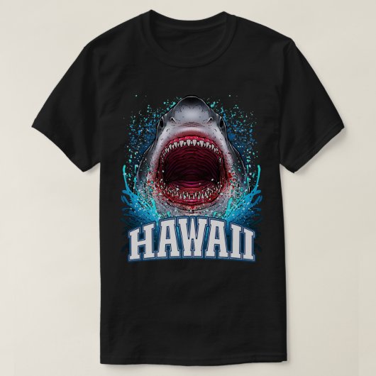 Hawaii Vacation Great White Shark Beach Vacation C T-shirt (Design voorkant)