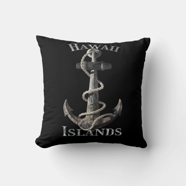 Hawaii Vacation Nautical Anchor Sailing Kussen (Voorkant)