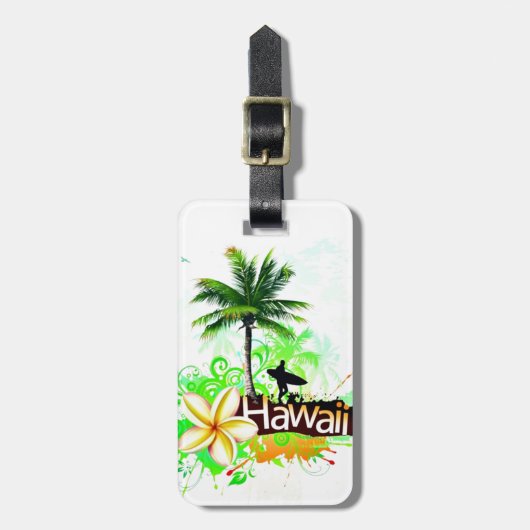 Hawaii Vacation Travel Souvenir Bagagelabel (Voorkant verticaal)
