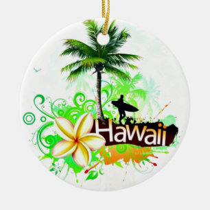 Hawaii Vacation Travel Souvenir Keramisch Ornament