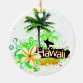 Hawaii Vacation Travel Souvenir Keramisch Ornament (Achterkant)