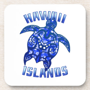 Hawaii Vacation Tribal Turtle Bier Onderzetter