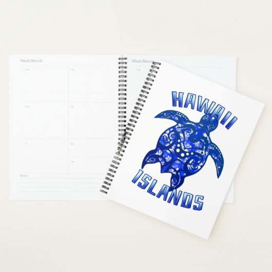 Hawaii Vacation Tribal Turtle Planner (Display)