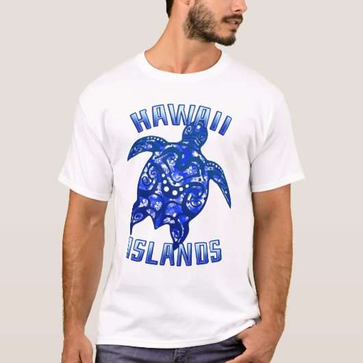 Hawaii Vacation Tribal Turtle T-shirt (Voorkant)