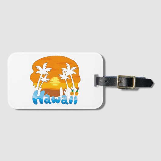 Hawaii Vakantie  Bagagelabel (Voorkant (horizontaal))