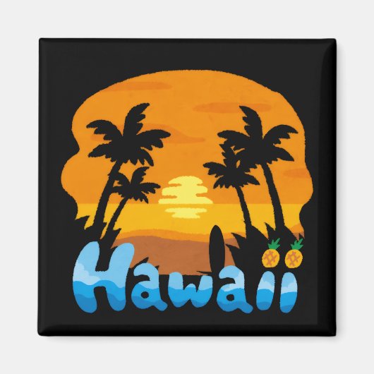 Hawaii Vakantie Magneet (Voorkant)