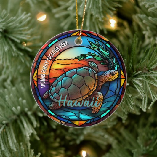 Hawaii vakantie souvenir keramisch ornament (Boom)