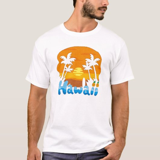 Hawaii Vakantie T-Shirt (Voorkant)