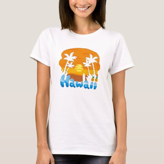 Hawaii Vakantie T-shirt (Voorkant)