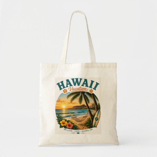 Hawaii Vakantie Tote Bag (Voorkant)