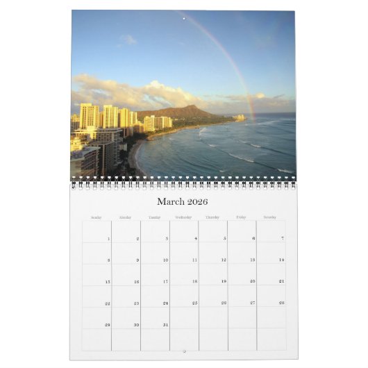 Hawaii Verenigde Staten 2026 Kalender (Mar 2026)