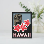 hawaii verenigde staten usa art deco retro briefkaart (Staand voorkant)