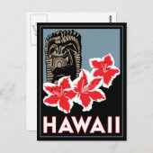 hawaii verenigde staten usa art deco retro briefkaart (Voorkant / Achterkant)