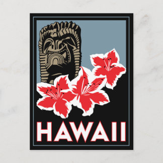 hawaii verenigde staten usa art deco retro briefkaart