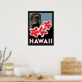 hawaii verenigde staten usa art deco retro poster (Keuken)