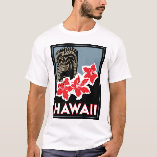 hawaii verenigde staten usa art deco retro t-shirt