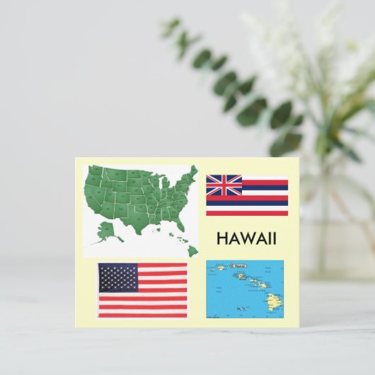 Hawaii, Verenigde Staten van Amerika Briefkaart (Staand voorkant)