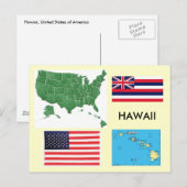 Hawaii, Verenigde Staten van Amerika Briefkaart (Voorkant / Achterkant)