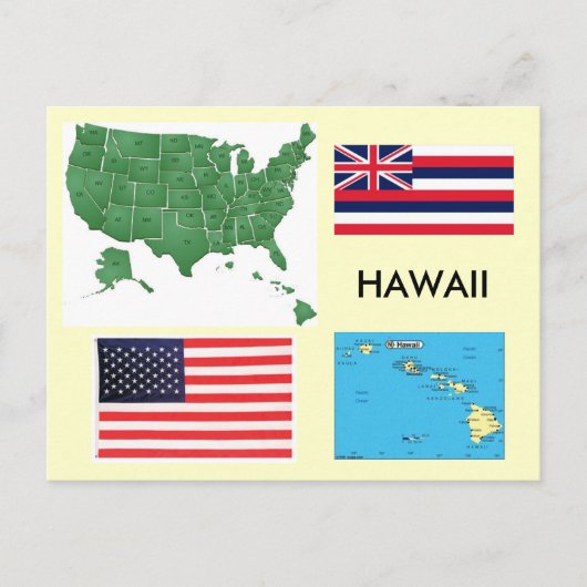 Hawaii, Verenigde Staten van Amerika Briefkaart (Voorkant)