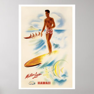 Hawaii Verenigde Staten van Amerika Reisgids Poster