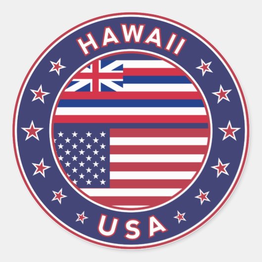 Hawaii, Verenigde Staten van Amerika, sticker Hawa (Voorkant)