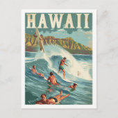 Hawaii Verenigde Staten Vintage Beroemde Reisplaat Briefkaart (Voorkant)