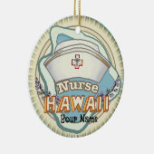 Hawaii Verpleegster Keramisch Ornament (Rechts)