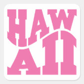 Hawaii Vierkante Sticker (Voorkant)