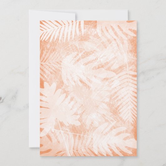 Hawaii Vijf-0 50ste verjaardag, koraal, roze, Aqua Kaart (Achterkant)