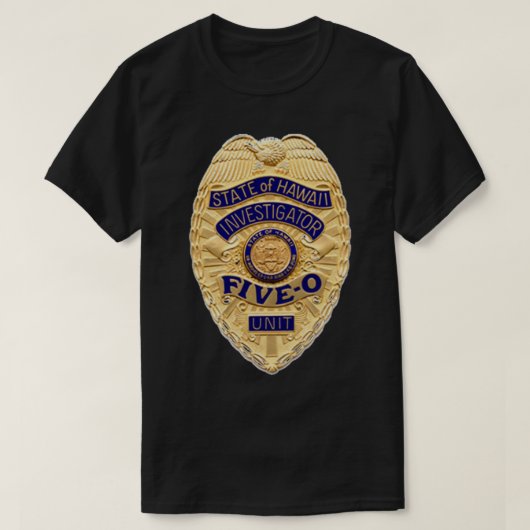 Hawaii vijf 0 badge t-shirt (Design voorkant)