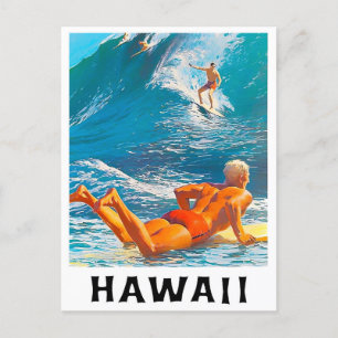 Hawaii vintage-briefkaart briefkaart
