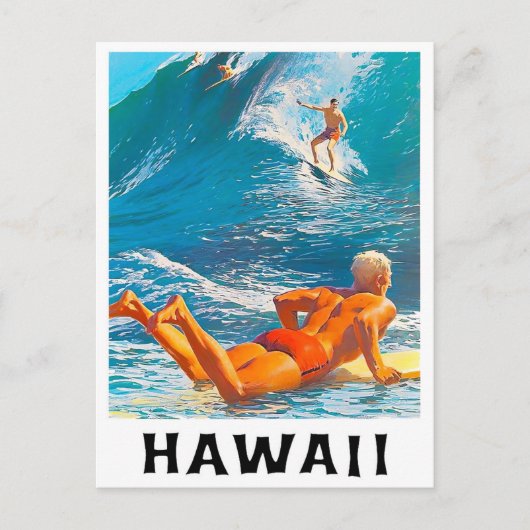 Hawaii vintage-briefkaart briefkaart (Voorkant)