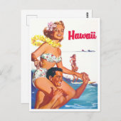 Hawaii vintage-briefkaart briefkaart (Voorkant / Achterkant)