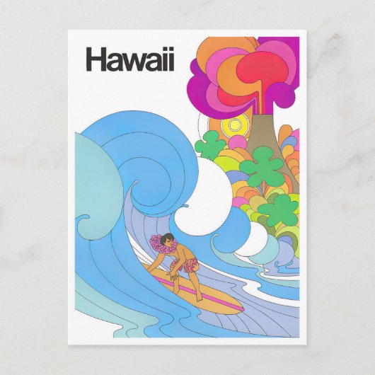 Hawaii vintage-briefkaart briefkaart (Voorkant)