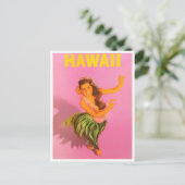 Hawaii vintage-briefkaart briefkaart (Staand voorkant)