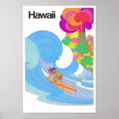 Hawaii vintage-poster poster (Voorkant)