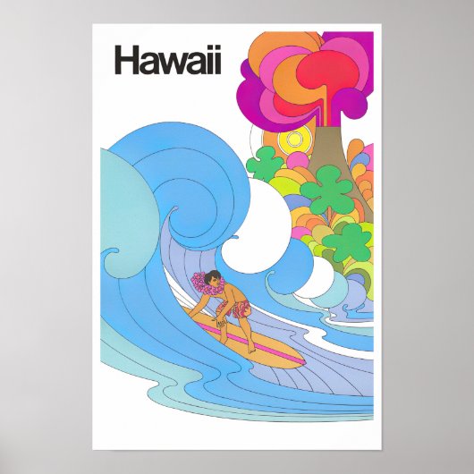Hawaii vintage-poster poster (Voorkant)