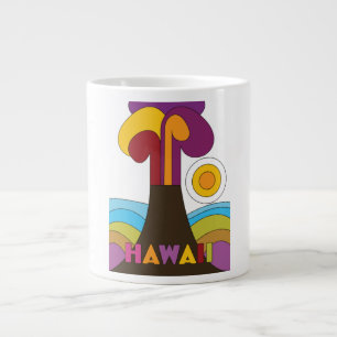 Hawaii Vintage reisposter in de stijl van de jaren Grote Koffiekop