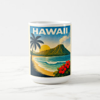 Hawaii Vintage Reisposter Mok