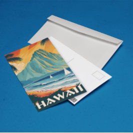 Hawaii Vintage Travel Briefkaart