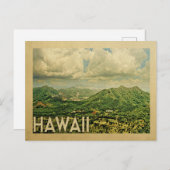 Hawaii Vintage Travel Briefkaarten (Voorkant / Achterkant)